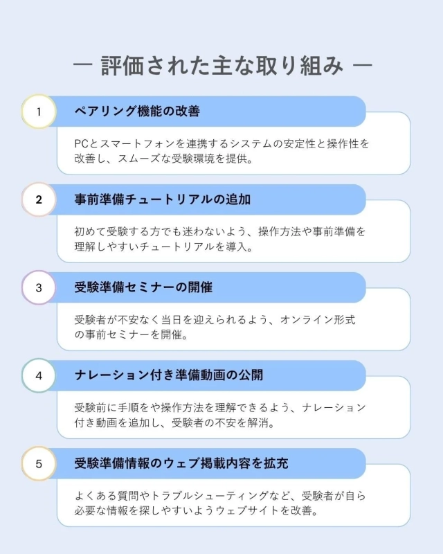 評価された主な取り組み