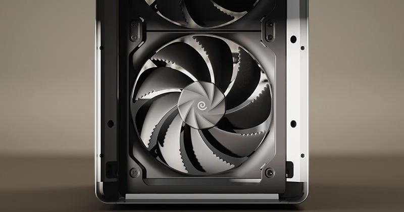 ファン部分のクローズアップ