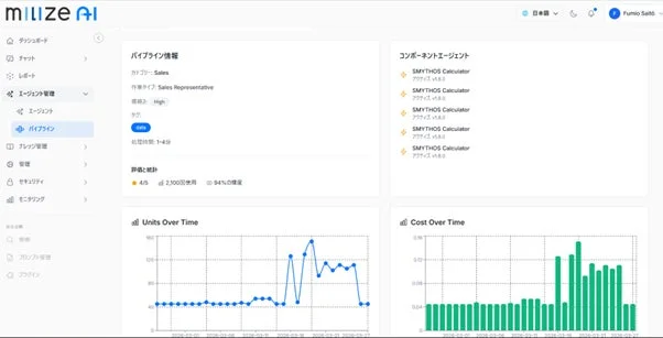 パイプライン情報と統計