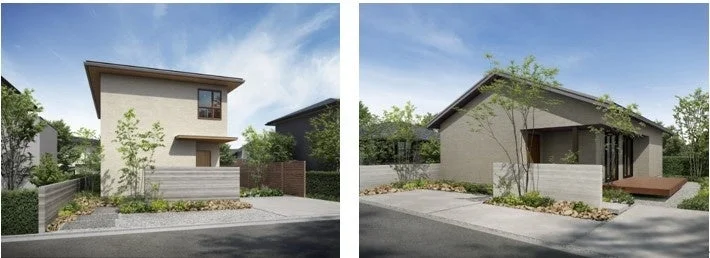 現代的で落ち着いたデザインの戸建て住宅