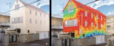 建物の熱画像