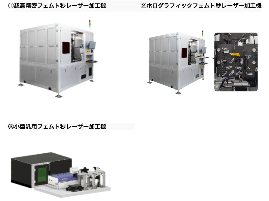フェムト秒レーザー加工機の種類