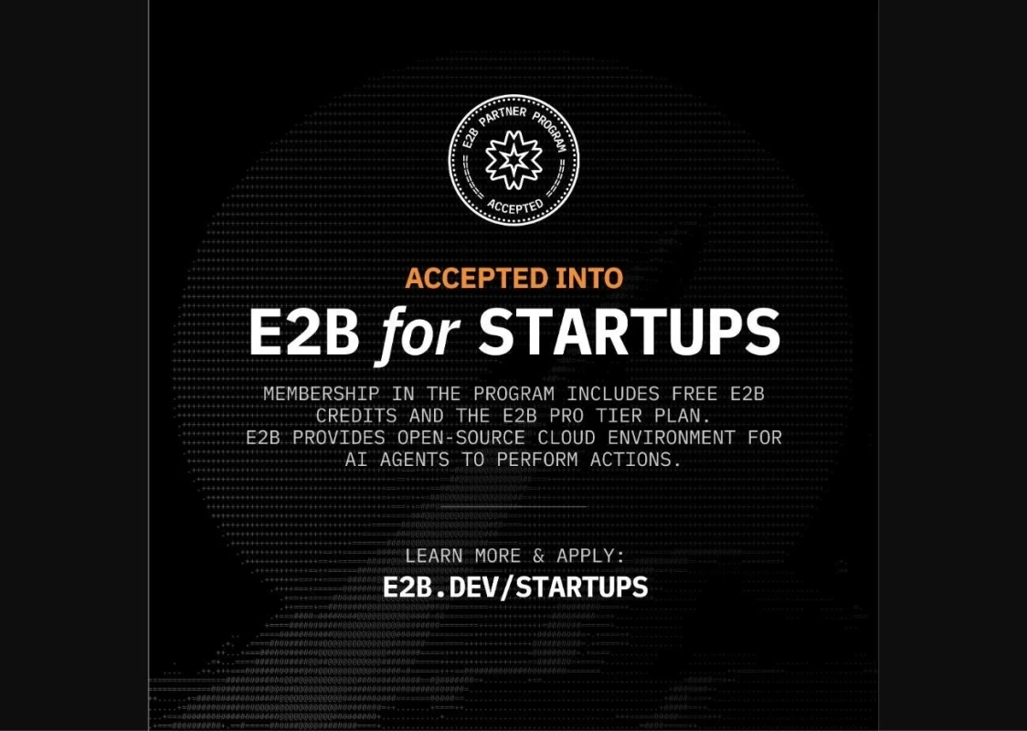 E2B for Startups プログラム採択