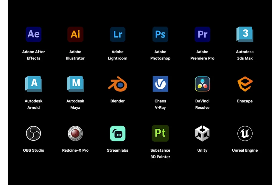 NVIDIA Studio クリエイティブアプリ高速化