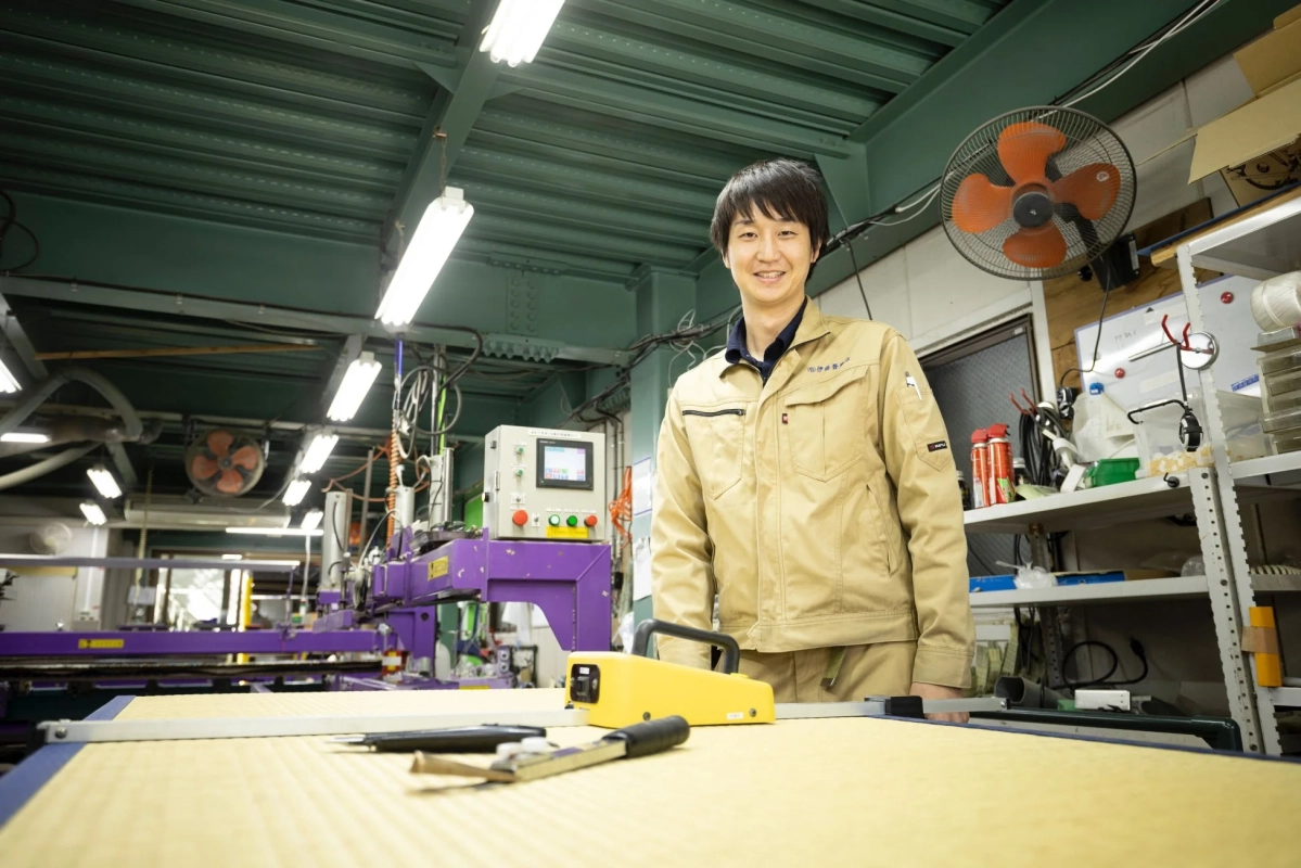 畳職人の男性