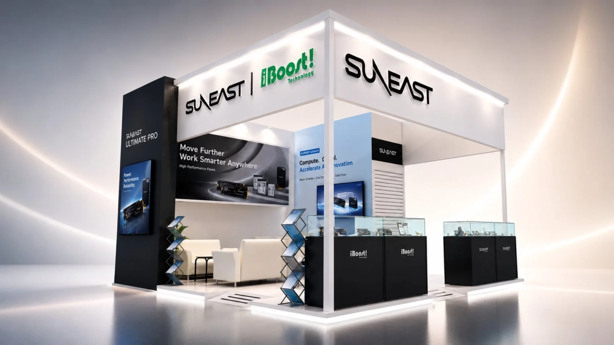 SUNEAST製品展示ブースのイメージ