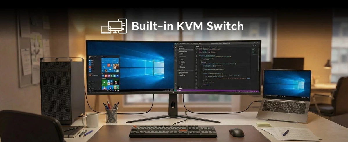 KVMスイッチ内蔵