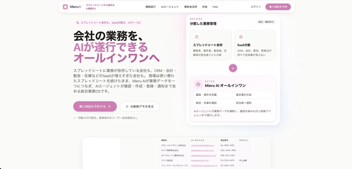 Mieru AIのサービス紹介