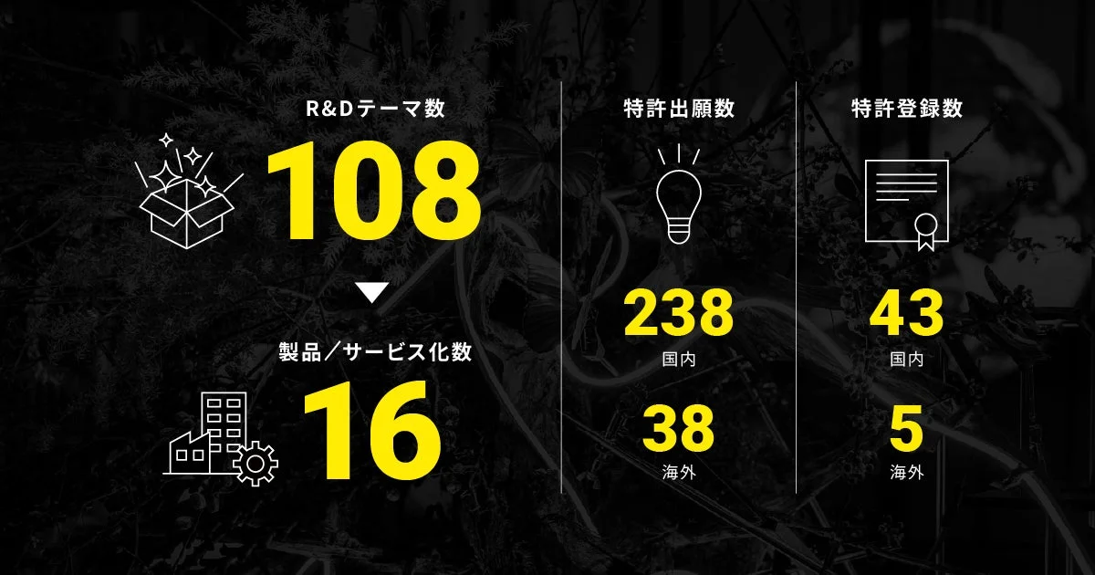 研究開発の実績
