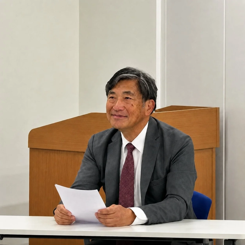講演中の男性