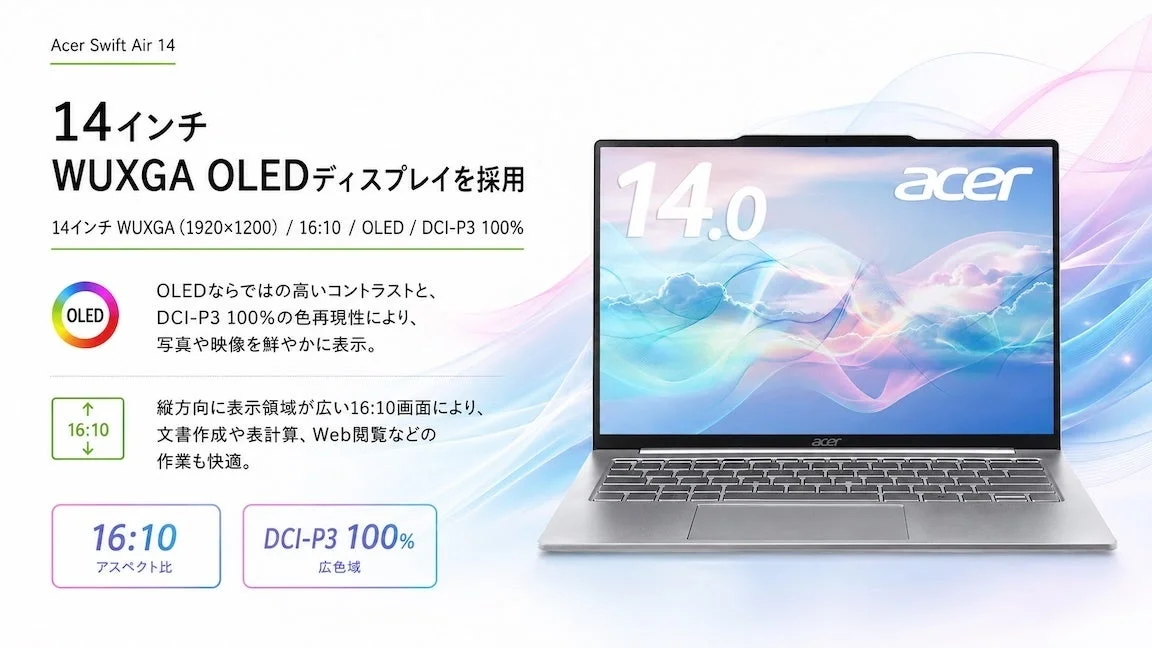 OLEDディスプレイの特徴