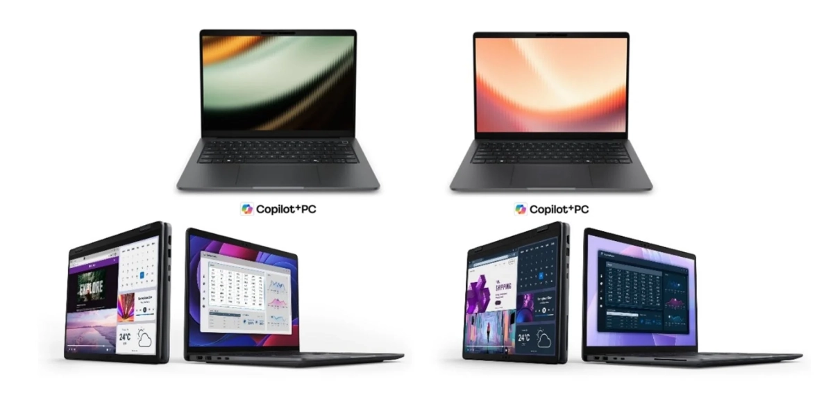 複数のCopilot+PCのノートパソコン
