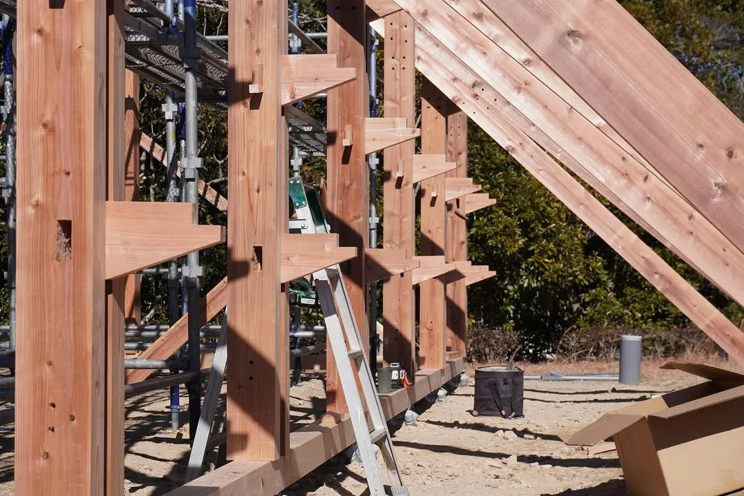木造建築の骨組み