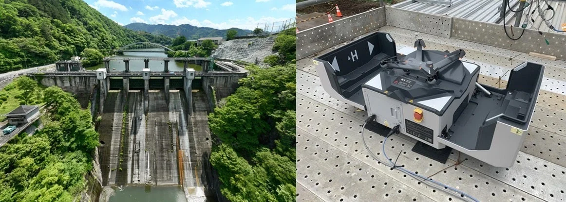 ダムとドローン用産業機器