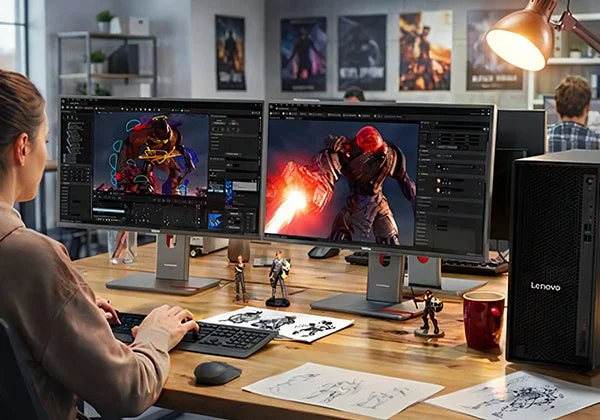3Dモデリングを行うクリエイター