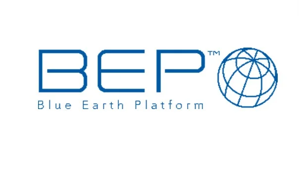 BEPのロゴと地球儀のアイコン