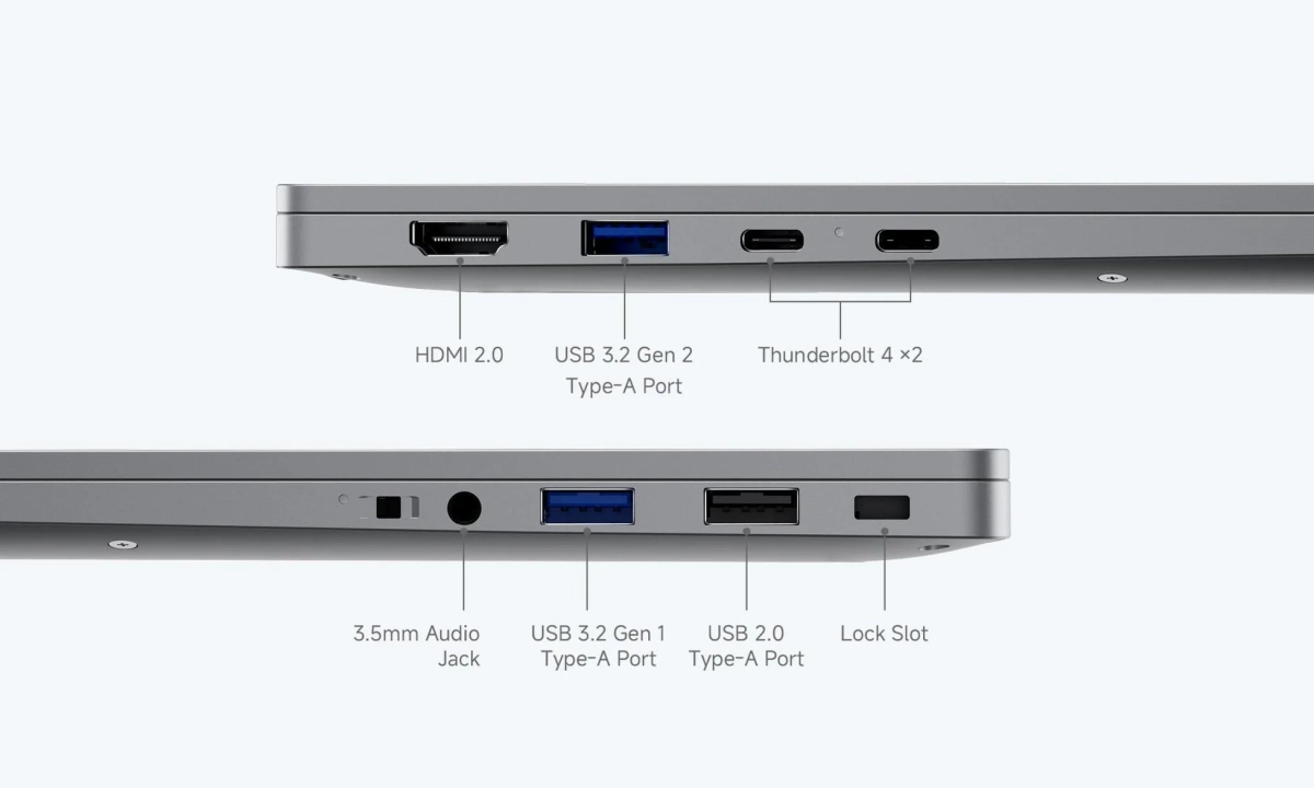 CoreBook Airのポート類