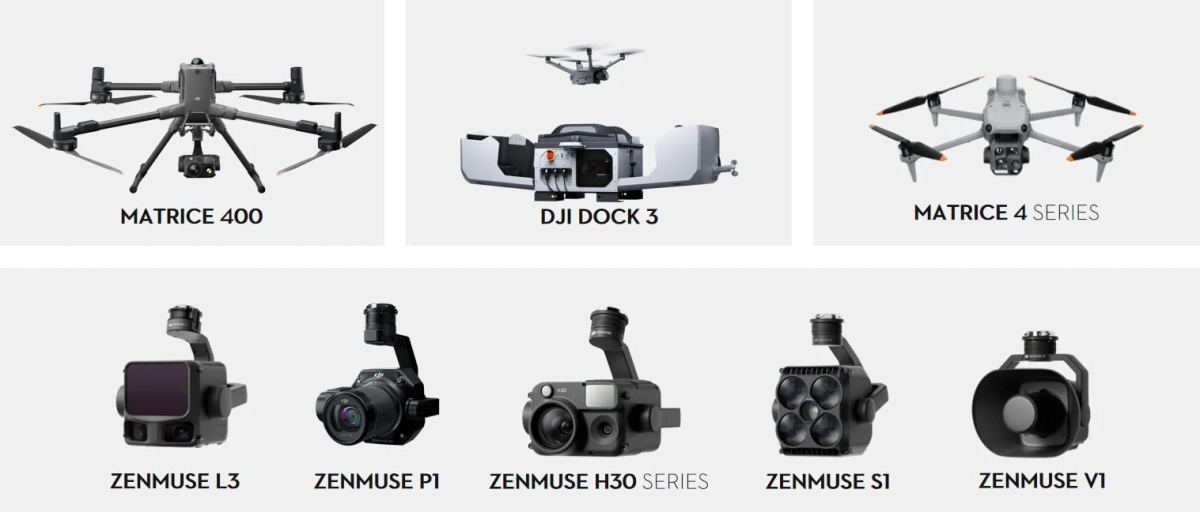 DJIブース 主な展示予定製品