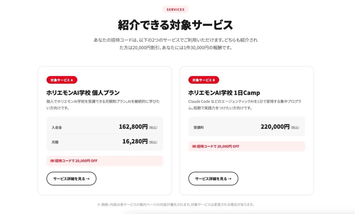 対象サービス