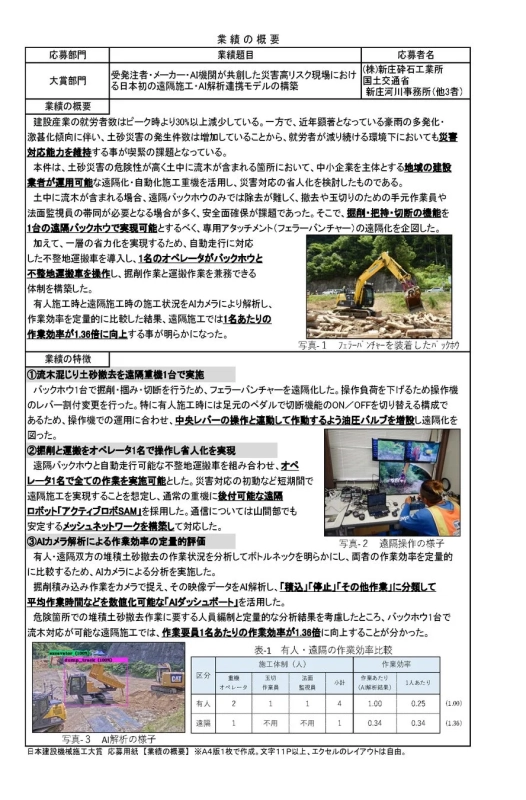 無人化施工の概要
