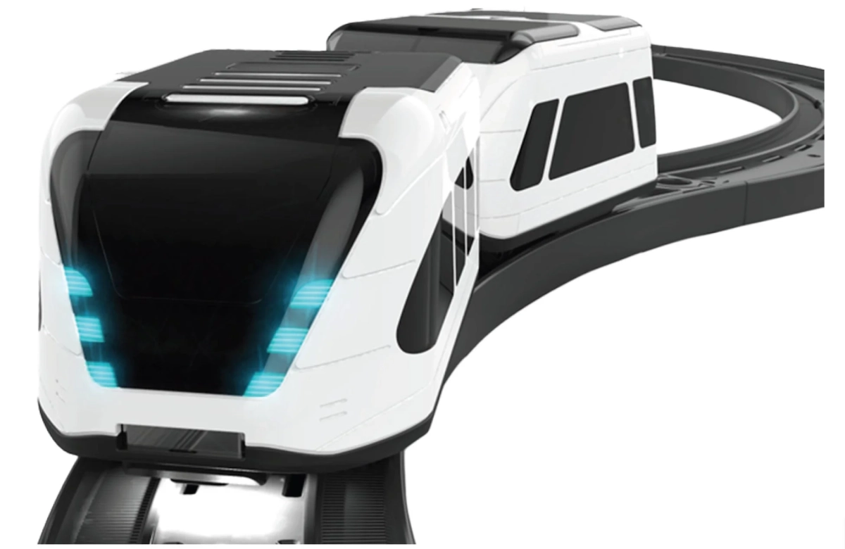 未来的なモノレール型列車