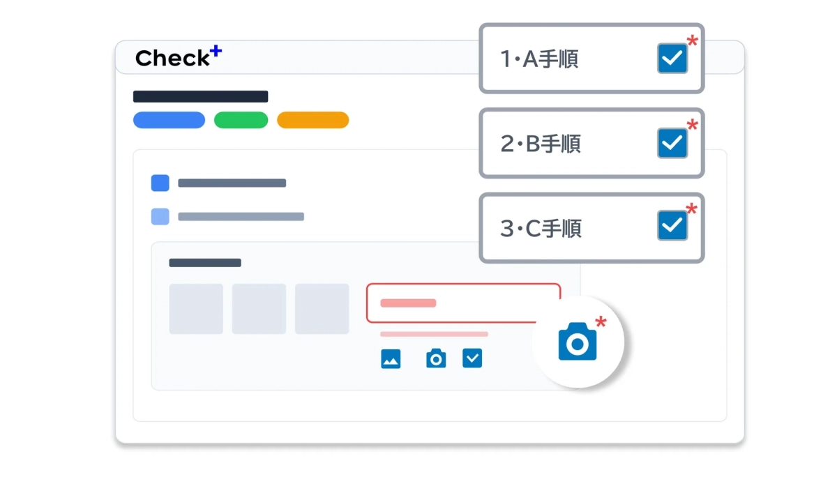 Check+のデジタルチェックリスト画面