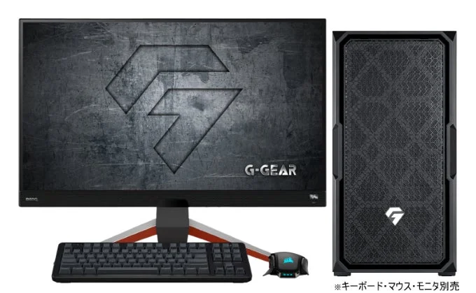 G-GEARブランドのゲーミングPC本体と周辺機器
