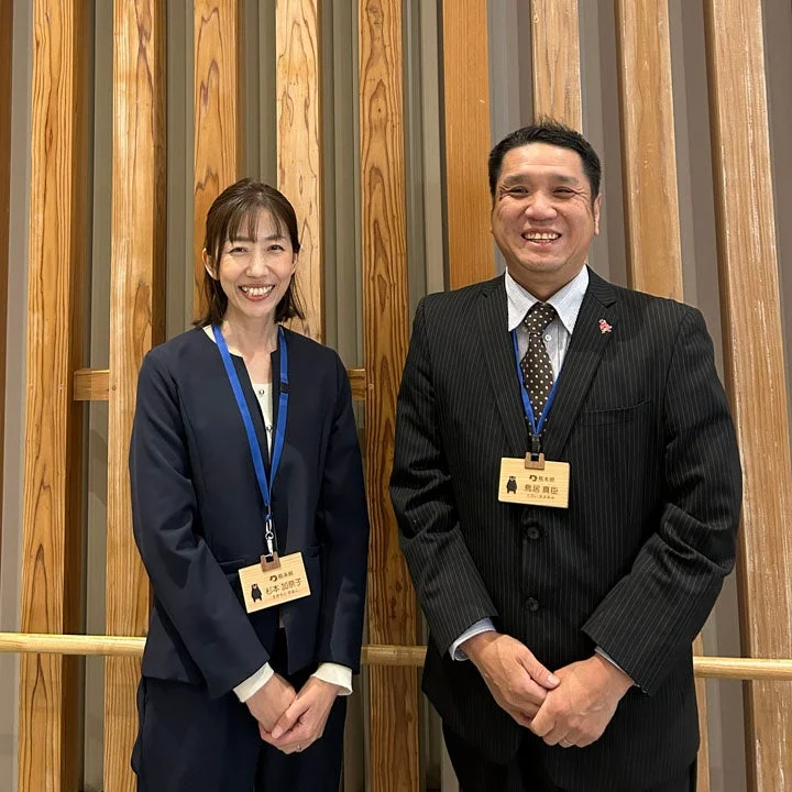 熊本県農林水産部森林局の鳥居氏と杉本氏