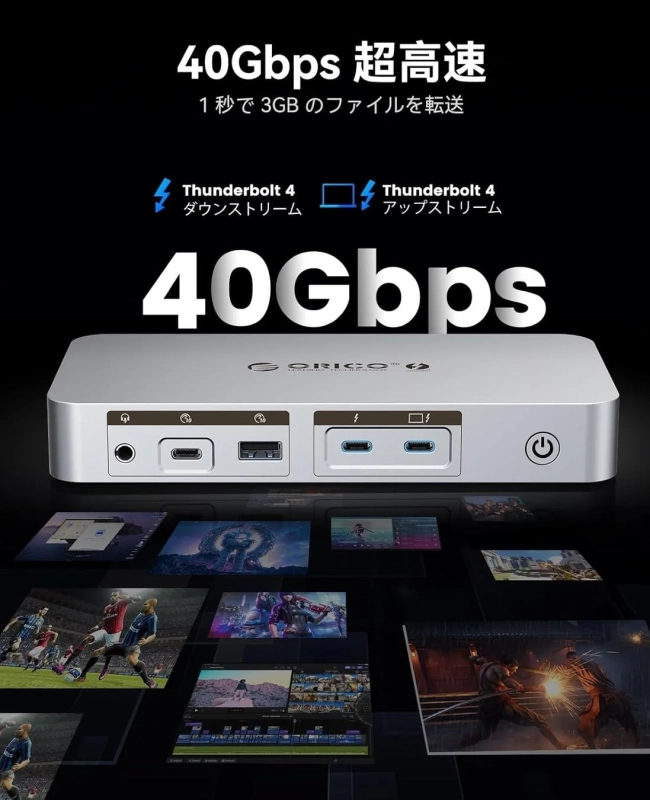 40Gbps 超高速転送