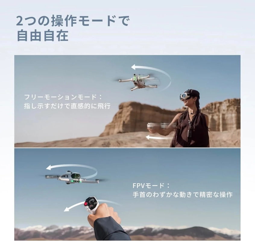 ドローンの2つの操作モード