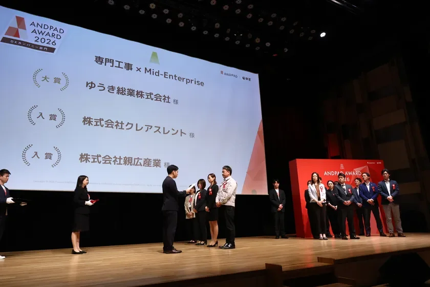 ANDPAD AWARD 2026 大賞受賞