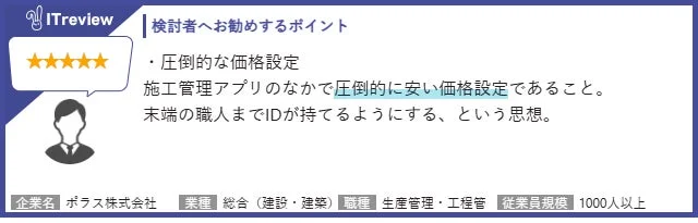 価格設定とID管理に関するレビュー