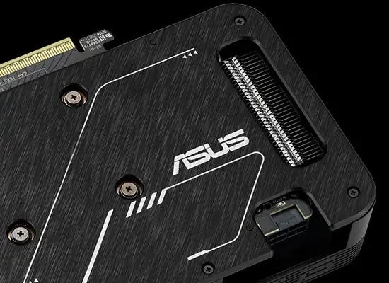 ASUSグラフィックカードのバックプレート