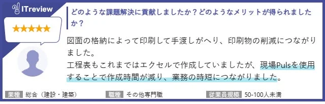 図面管理と業務効率化に関するレビュー