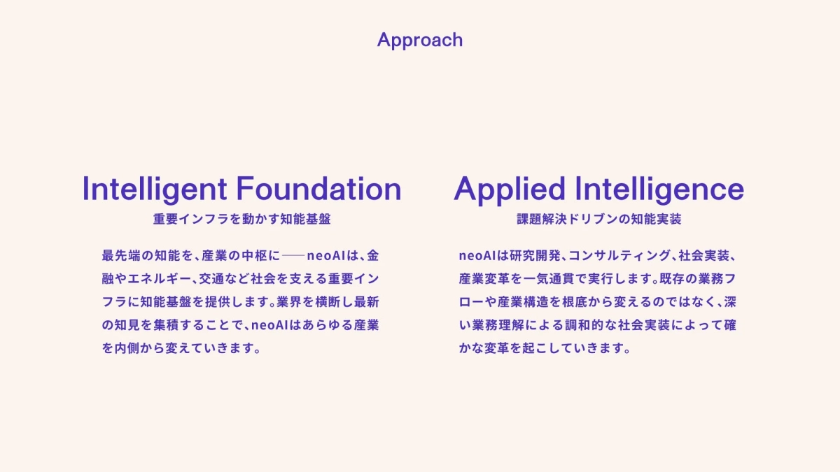 neoAIのアプローチ