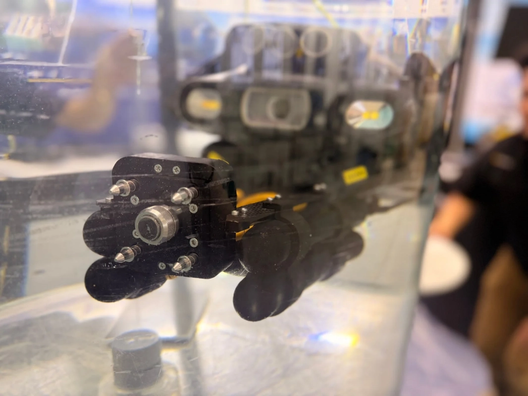 水中ロボットのクローズアップ