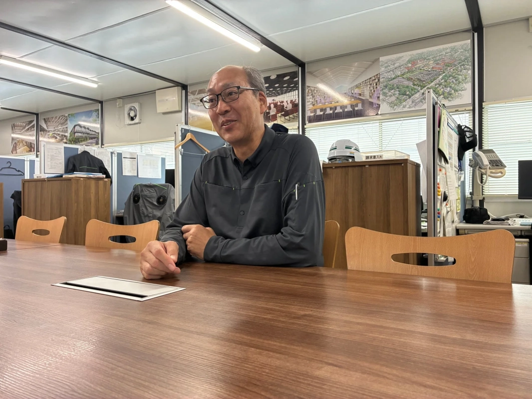 導入効果について語る西松建設の担当者