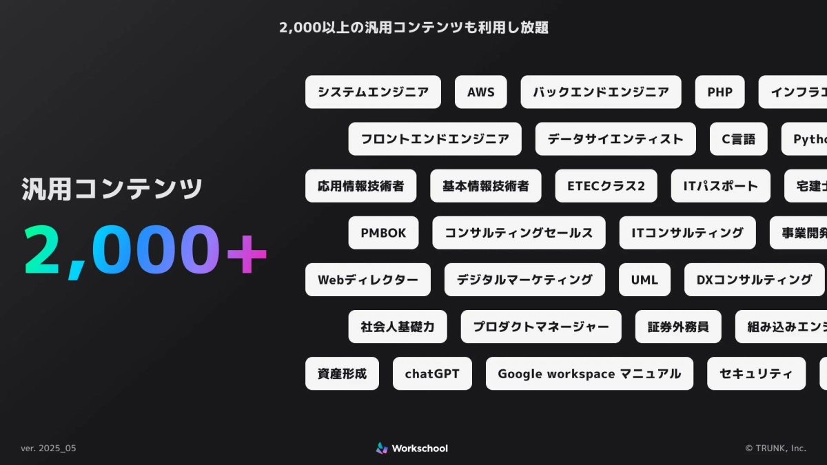 Workschool 汎用コンテンツ
