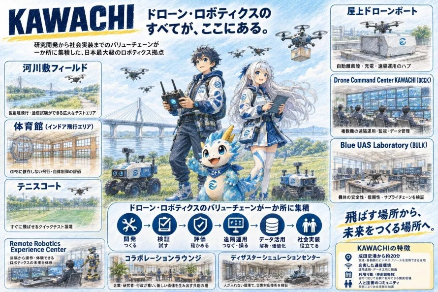 ドローンフィールドKAWACHIの施設紹介