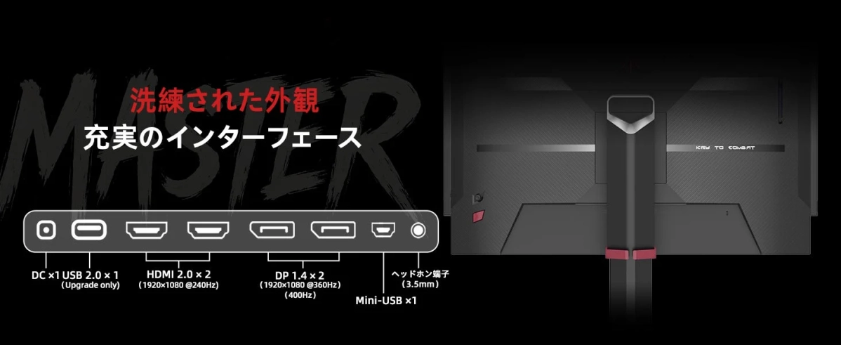 洗練された外観 充実のインターフェース