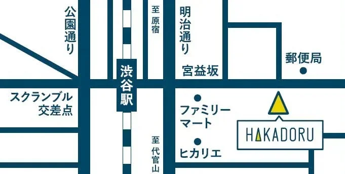 渋谷駅周辺の地図