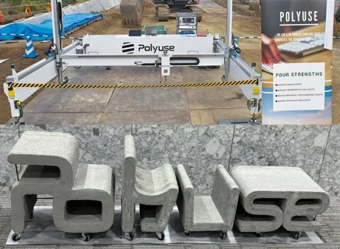 建設用3Dプリンター「Polyuse」