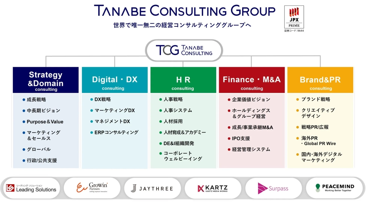 タナベコンサルティンググループの事業領域