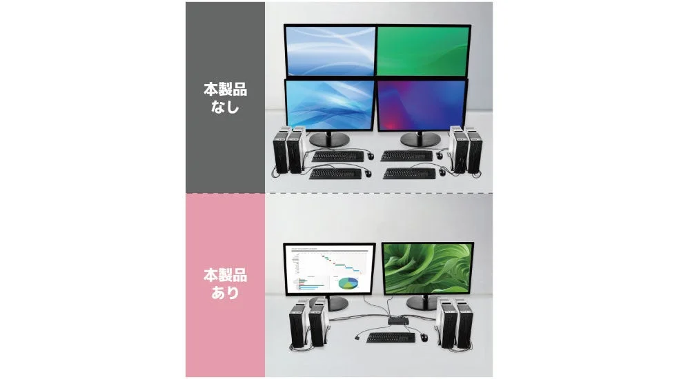 製品有無の比較