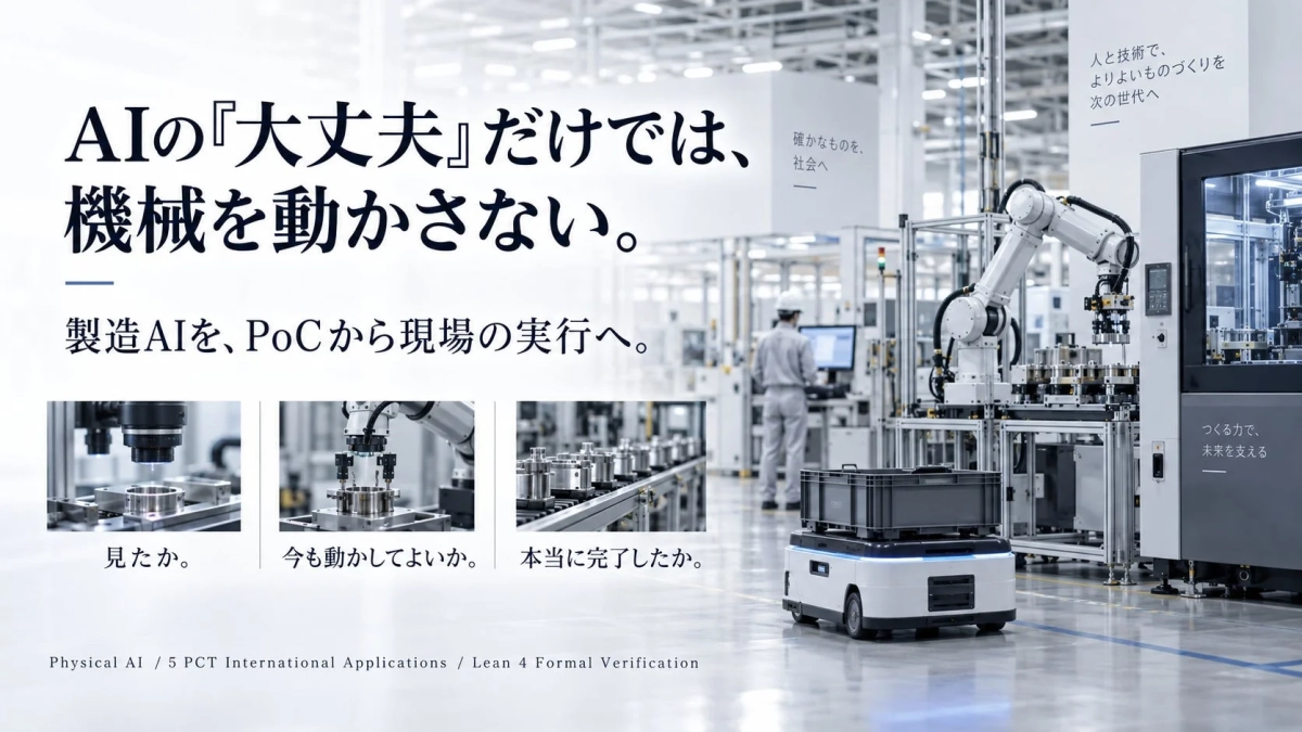製造AIを、PoCから現場の実行へ。